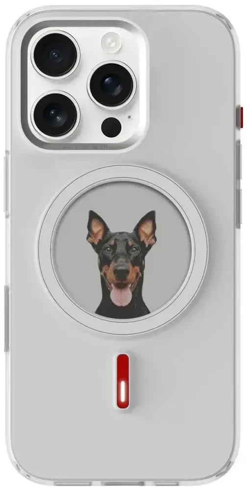 Dėklas XTREM Instant Custom E-INK, skirtas iPhone 16 Pro, baltas