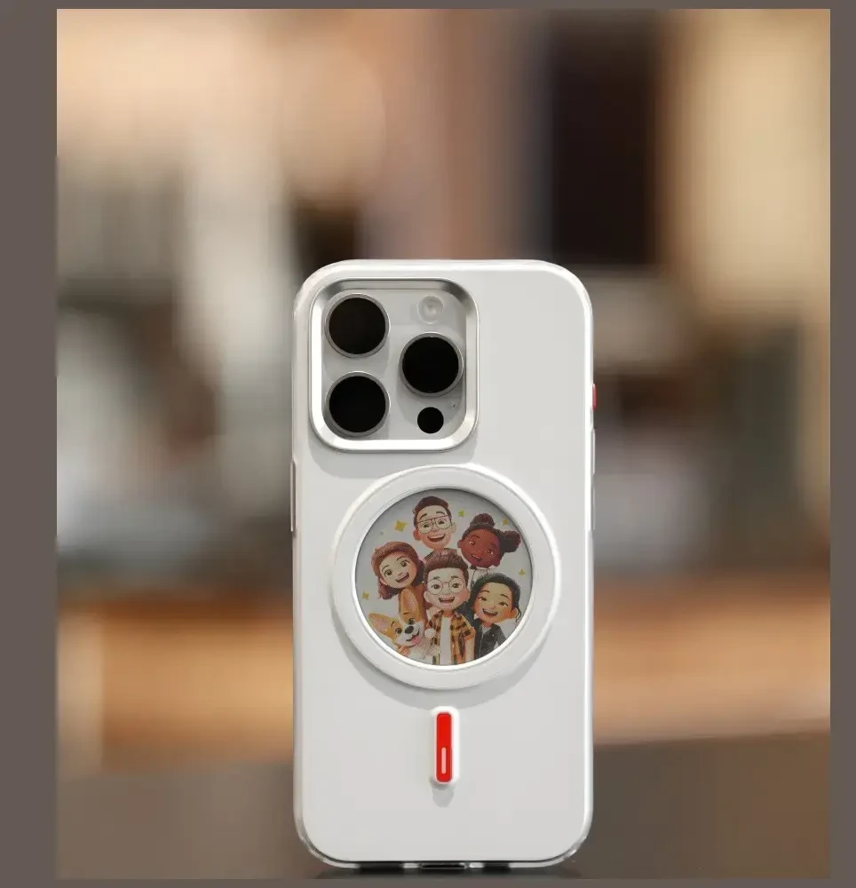 Dėklas XTREM Instant Custom E-INK skirtas iPhone 15 Pro baltas