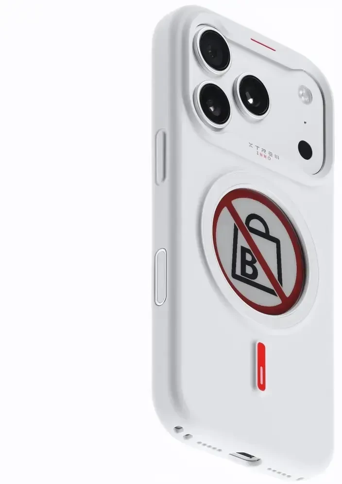 Dėklas XTREM Instant Custom E-INK skirtas iPhone 17 Pro baltas