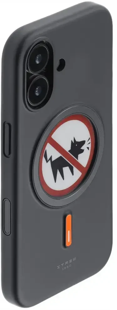 Dėklas XTREM Instant Custom E-INK, skirtas iPhone 17, juodas