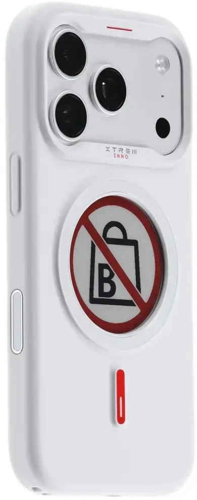 Dėklas XTREM Instant Custom E-INK skirtas iPhone 17 Pro baltas