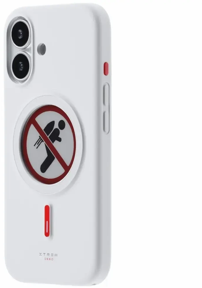 Dėklas XTREM Instant Custom E-INK, skirtas iPhone 17, baltas