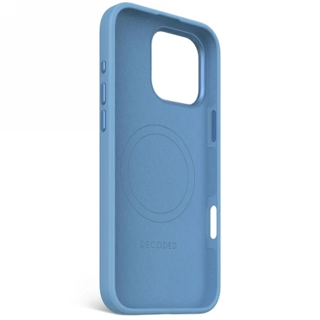 Decoded AntiMicrobial Silikoninis Backcover MagSafe Apple iPhone 16 Pro Max - dėklas telefonui mėlynos spalvos