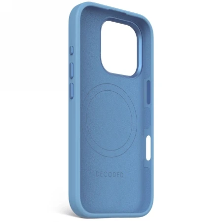 Decoded AntiMicrobial Silikoninis Backcover MagSafe Apple iPhone 16 Pro - dėklas telefonui mėlynos spalvos