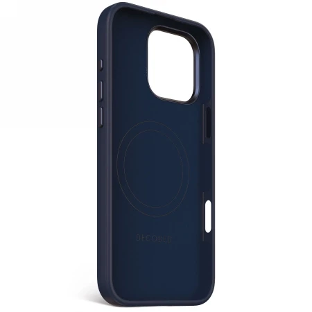 Decoded AntiMicrobial Silikoninis Backcover MagSafe Apple iPhone 16 Pro Max - Navy dėklas telefonui mėlynos spalvos