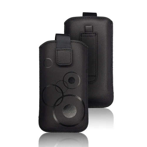Oem Deko Universal dėklas - skirtas Samsung Galaxy I9100 Galaxy S2/i9000/S8600 Wave 3 juodos spalvos