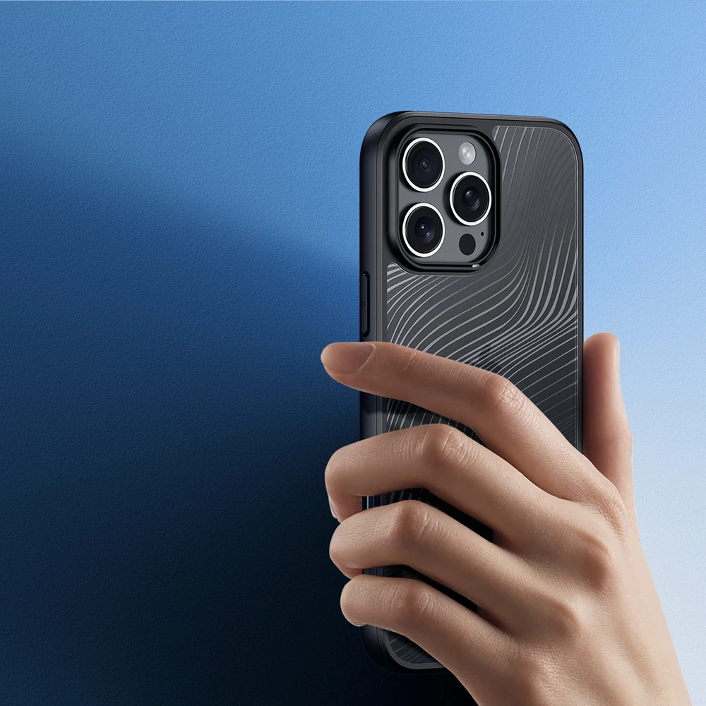 Dux Ducis Aimo Apple iPhone 16 Pro Max – dėklas telefonui juodos spalvos