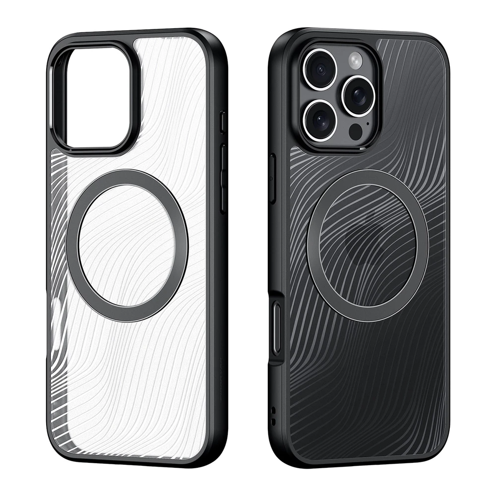 Dux Ducis dėklas AIMO MAG compatible su MagSafe skirtas Apple iPhone 16 Pro juodos spalvos