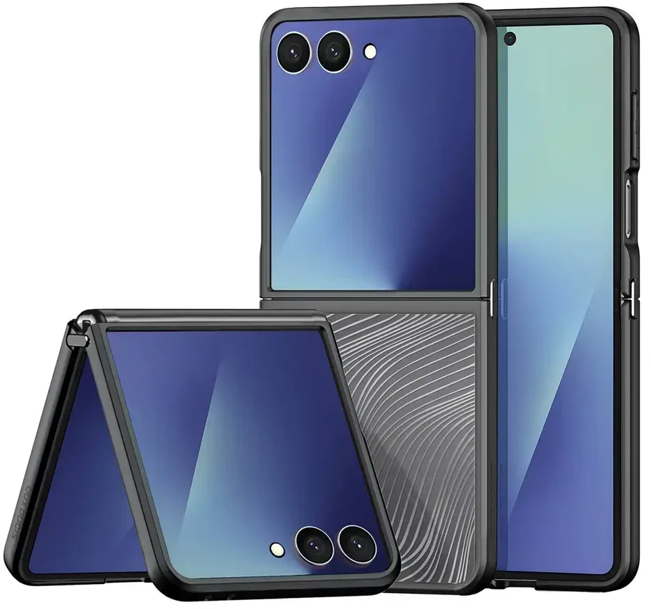 Dux Ducis Aimo dėklas skirtas Samsung Galaxy Z Flip7 – juodos spalvos