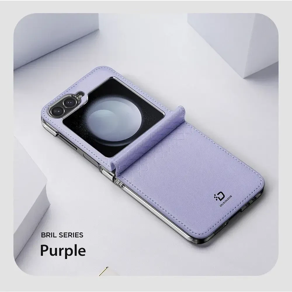 Dėklas Dux Ducis Bril Samsung F741 Z Flip6/F761 Z Flip7 FE violetinis