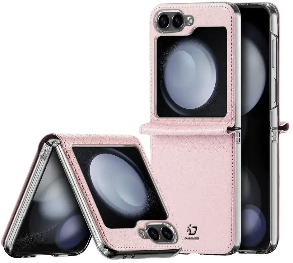 Dėklas Dux Ducis Bril Samsung F741 Z Flip6/F761 Z Flip7 FE rožinis