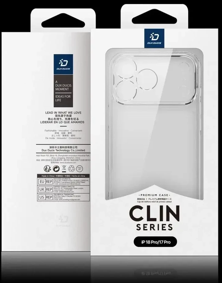 Dėklas DUX DUCIS case CLIN for iPhone 17 Pro / 18 Pro transparent