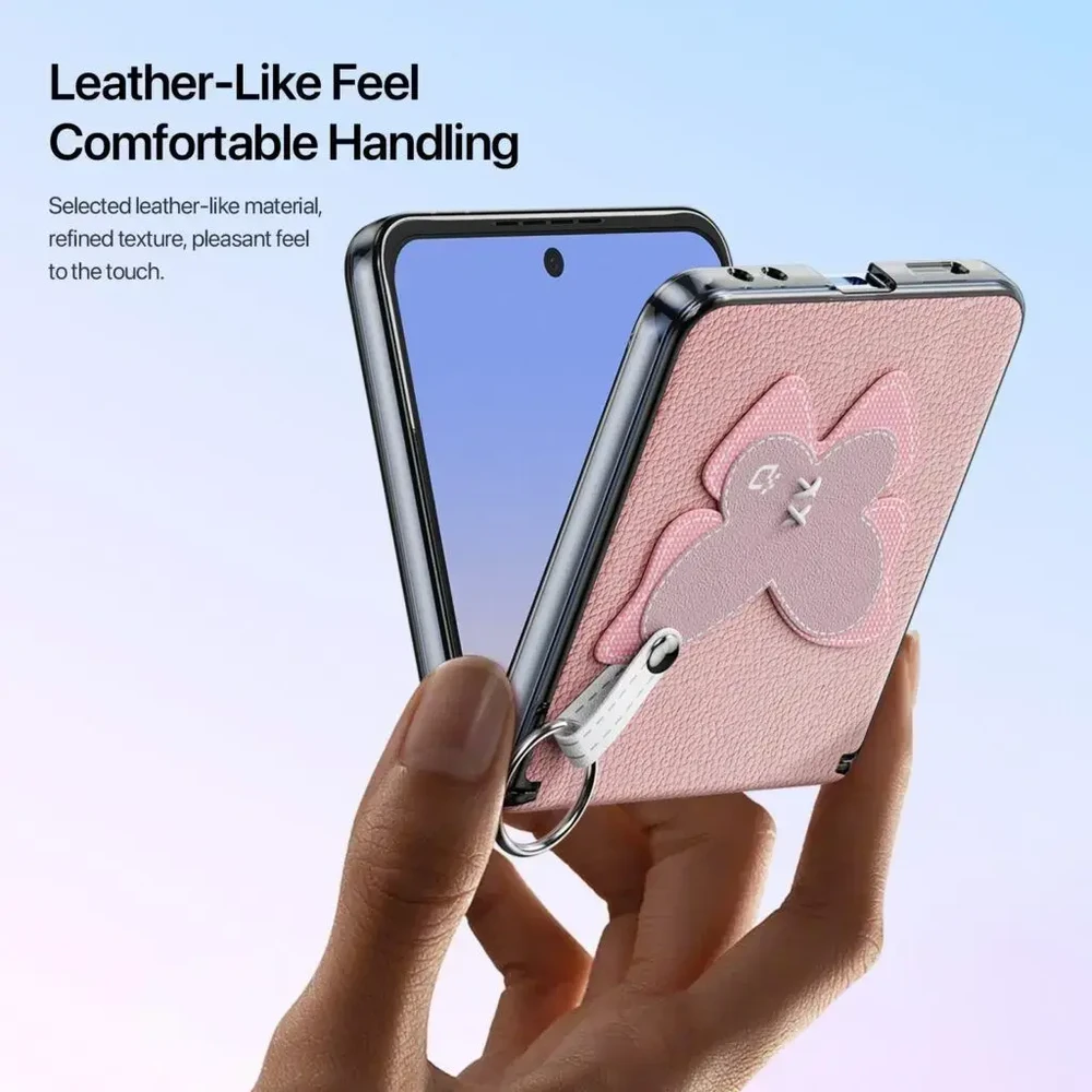 DUX DUCIS LUVY dėklas, skirtas SAMSUNG Z FLIP 7, rožinis