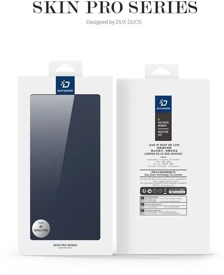 Dėklas DUX DUCIS dangtelis SKIN PRO, skirtas iPhone 18 Pro / 17 Pro, mėlynas