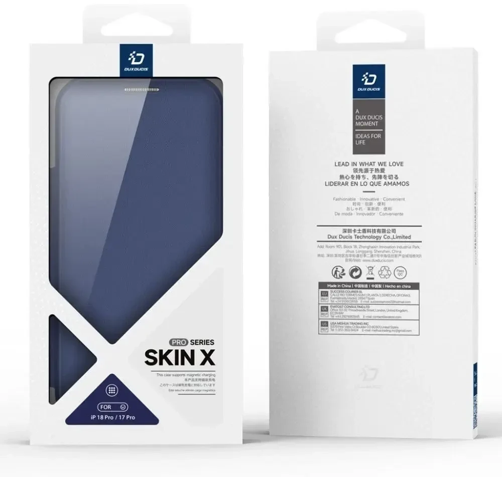 Dėklas DUX DUCIS case SKIN X PRO compatible with MagSafe for iPhone 18 Pro Max / 17 Pro Max (Open Ring Version) juodas