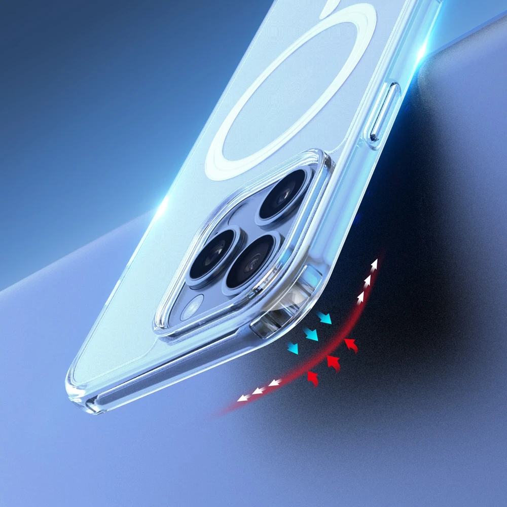 Dux Ducis dėklas CLIN MAG compatible su MagSafe skirtas Apple iPhone 16 Pro skaidrus