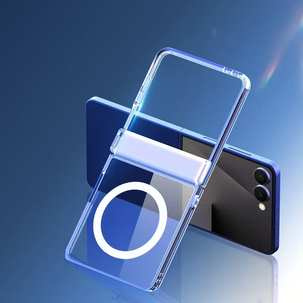 Dėklas DUX DUCIS futerał CLIN MAG kompatybilny su MagSafe do SAMSUNG Z Flip 8 transparentny
