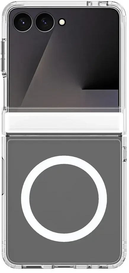 Dėklas DUX DUCIS futerał CLIN MAG kompatybilny su MagSafe do SAMSUNG Z Flip 8 transparentny