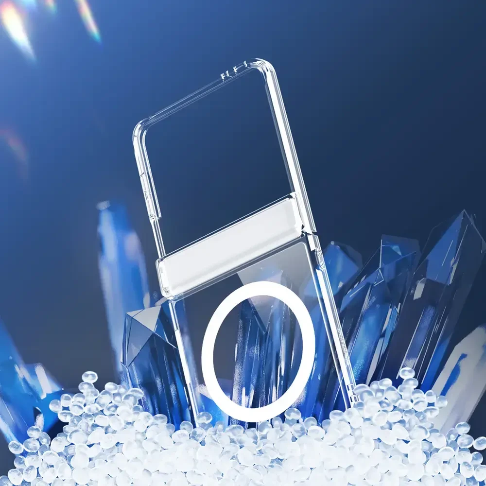 Dėklas DUX DUCIS futerał CLIN MAG kompatybilny su MagSafe do SAMSUNG Z Flip 8 transparentny