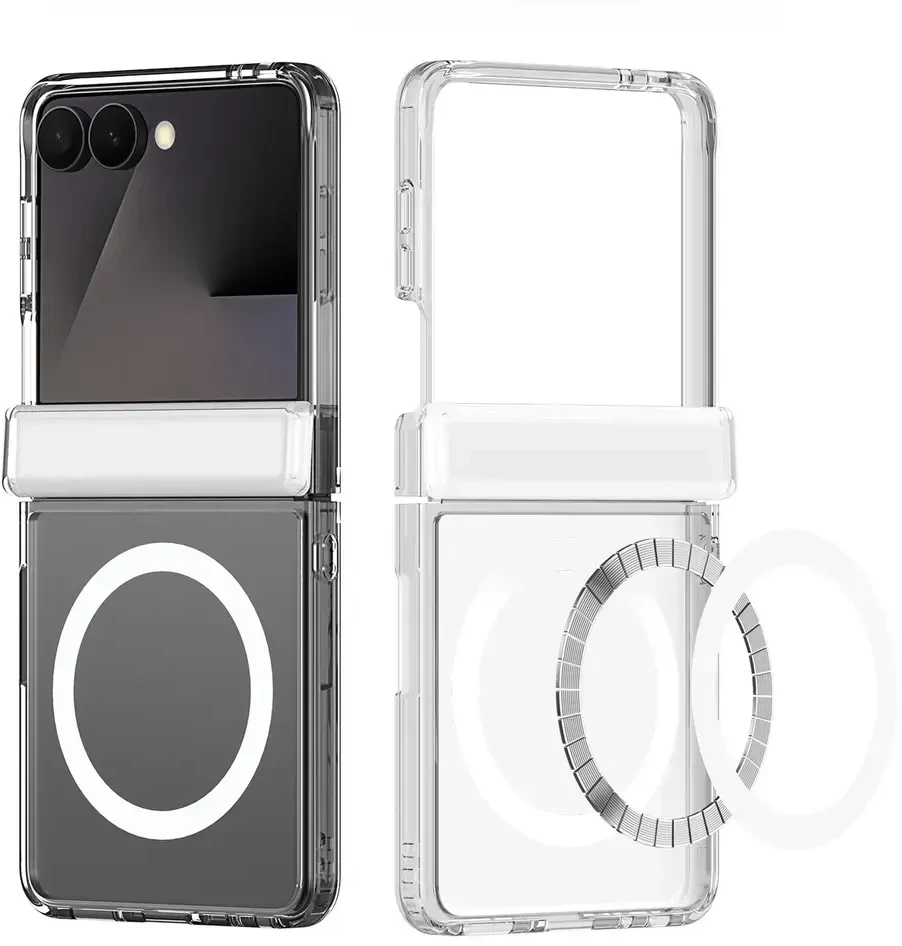 Dėklas DUX DUCIS futerał CLIN MAG kompatybilny su MagSafe do SAMSUNG Z Flip 8 transparentny