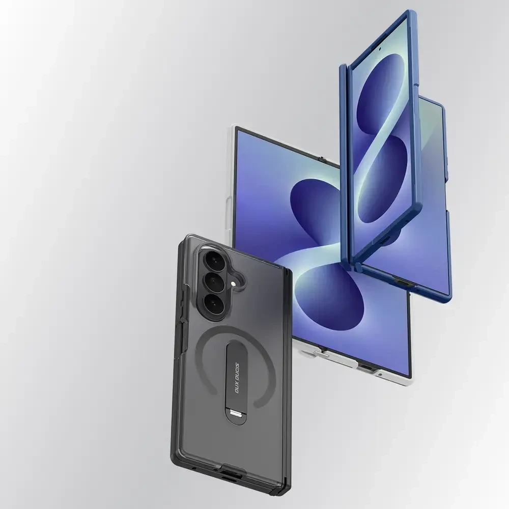 Dėklas Dux Ducis Kind Case for Samsung Galaxy Z Fold 8 Ultra / Z Fold 7 with Stand Compatible with MagSafe - Juodas