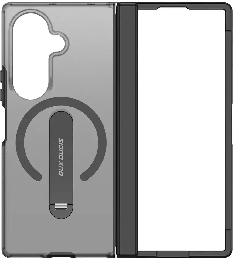 Dėklas Dux Ducis Kind Case for Samsung Galaxy Z Fold 8 Ultra / Z Fold 7 with Stand Compatible with MagSafe - Juodas