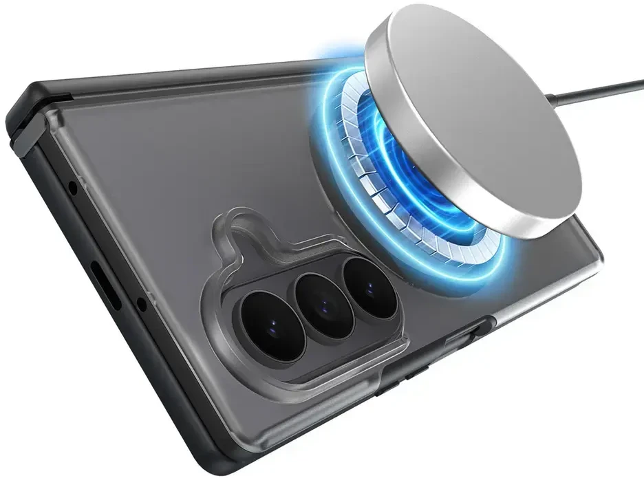 Dėklas Dux Ducis Kind Case for Samsung Galaxy Z Fold 8 Ultra / Z Fold 7 with Stand Compatible with MagSafe - Juodas