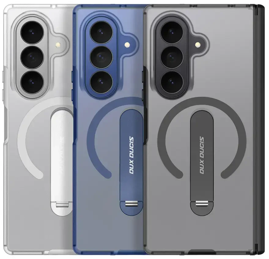 Dėklas Dux Ducis Kind Case for Samsung Galaxy Z Fold 8 Ultra / Z Fold 7 with Stand Compatible with MagSafe - Juodas