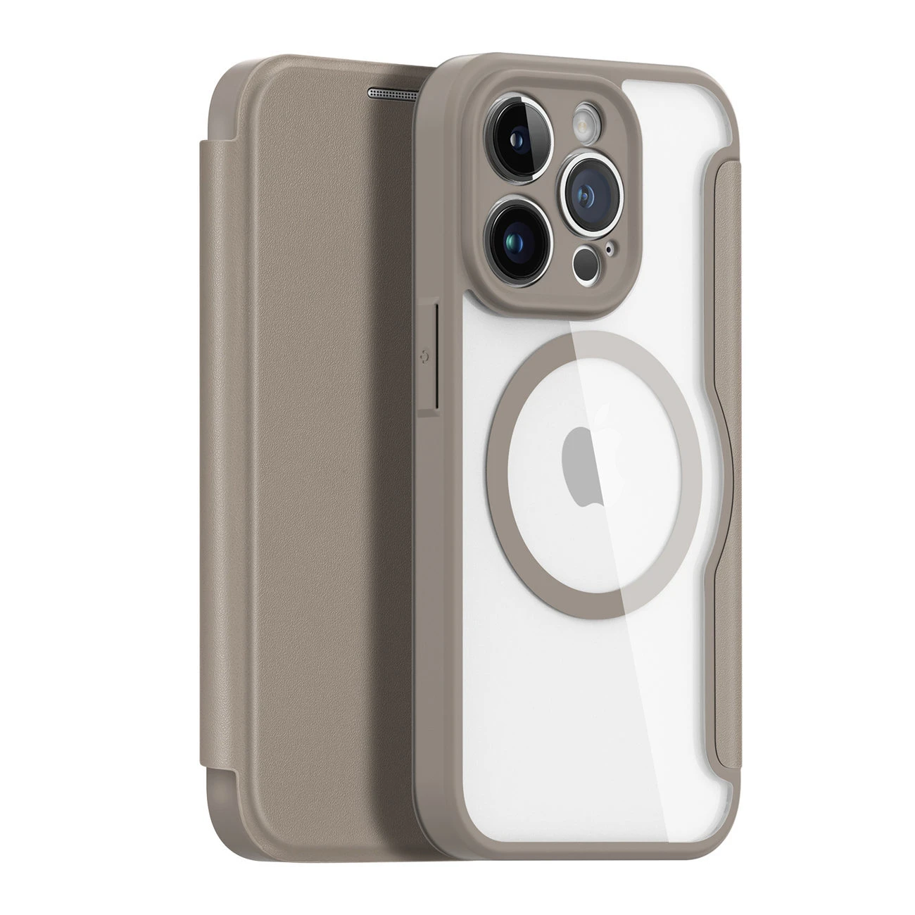 Dux Ducis Skin X Pro dėklas skirtas Apple iPhone 14 Pro Max, smėlio spalvos