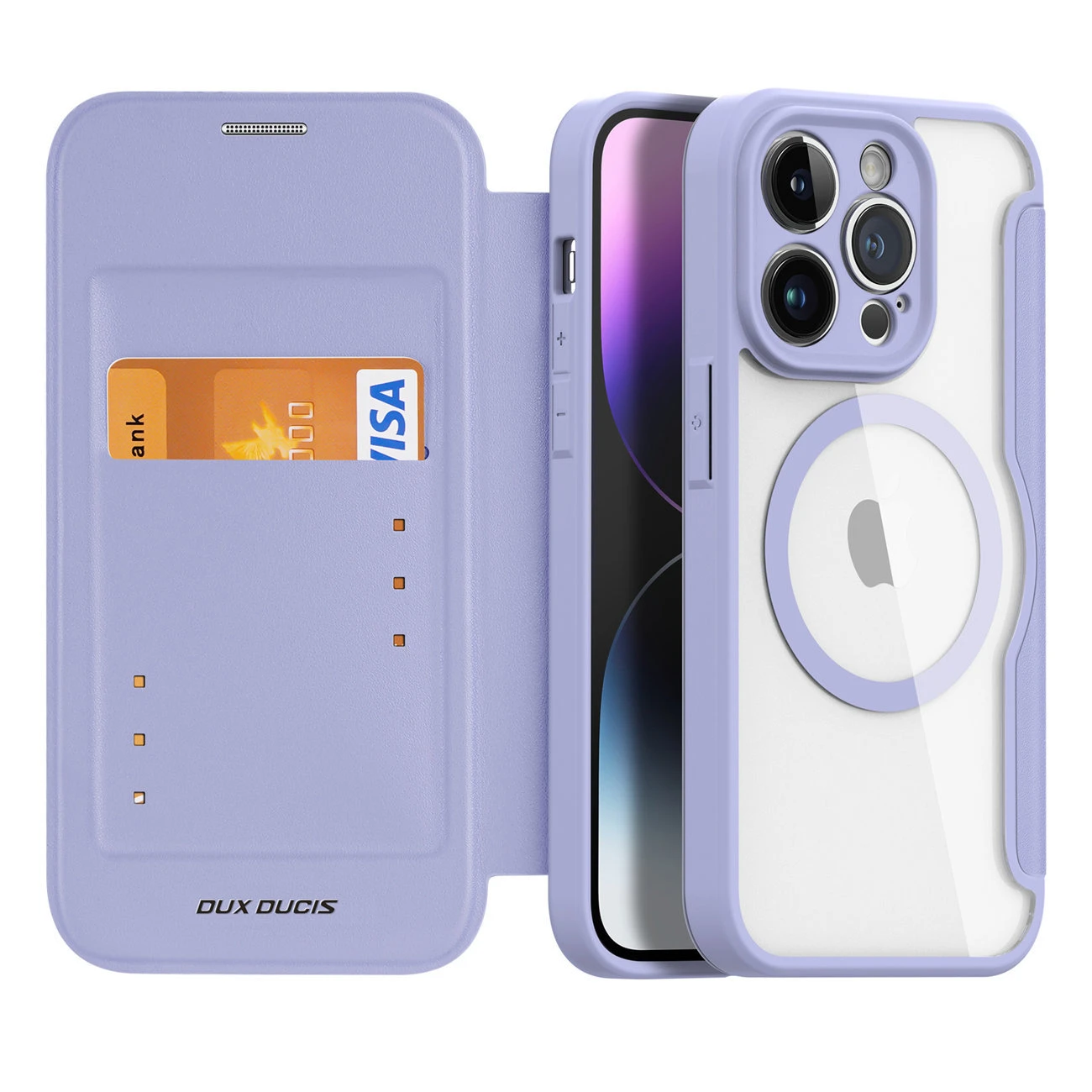 Dux Ducis Skin X Pro dėklas skirtas Apple iPhone 14 Pro Max, violetinis