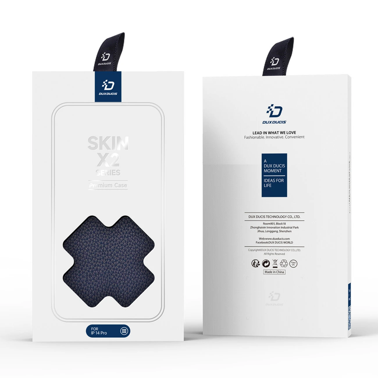 Dux Ducis Skin X2 dėklas skirtas iPhone 14 Pro, mėlynas