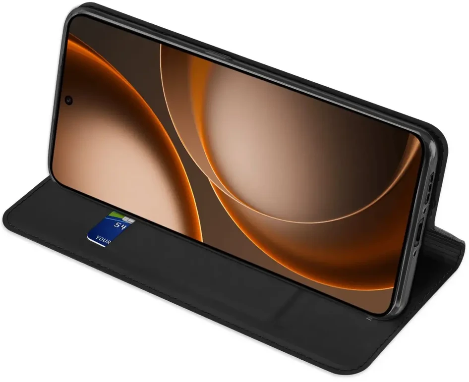 DUX DUCIS piniginės dėklas SKIN PRO, skirtas OPPO FIND X9 Ultra, juodas