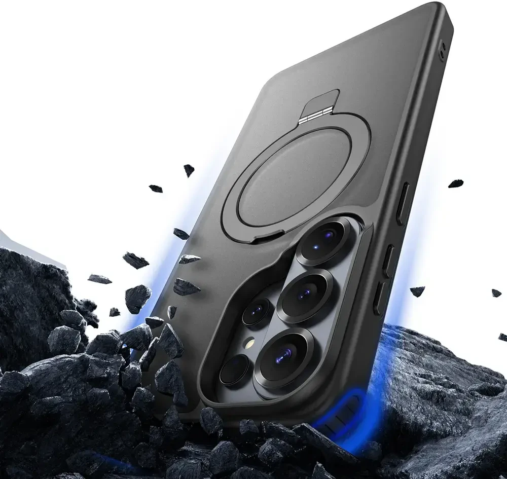 Dėklas Dux Ducis Yind Magnetic Stand Samsung S948 S26 Ultra juodas