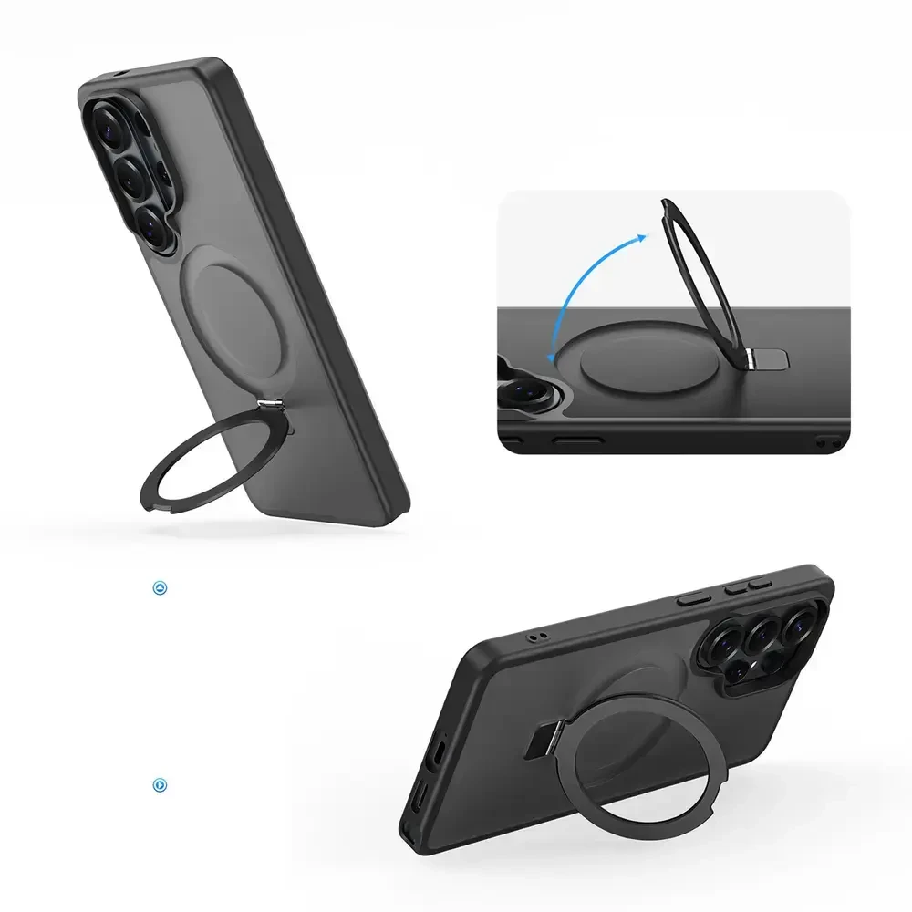 Dėklas Dux Ducis Yind Magnetic Stand Samsung S948 S26 Ultra juodas