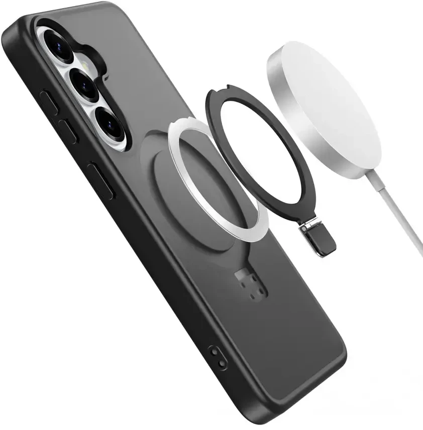 Dėklas Dux Ducis Yind Magnetic Stand Samsung S942 S26 juodas