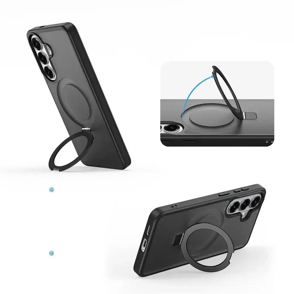 Dėklas Dux Ducis Yind Magnetic Stand Samsung S942 S26 juodas