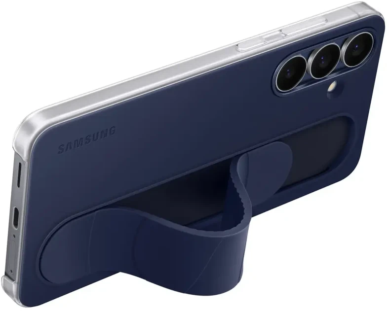 Samsung EF-GS731CNE stovintis dėklas telefonui su atrama, skirtas Samsung Galaxy S25 FE (S731), tamsiai mėlynas (pažeista pakuotė)