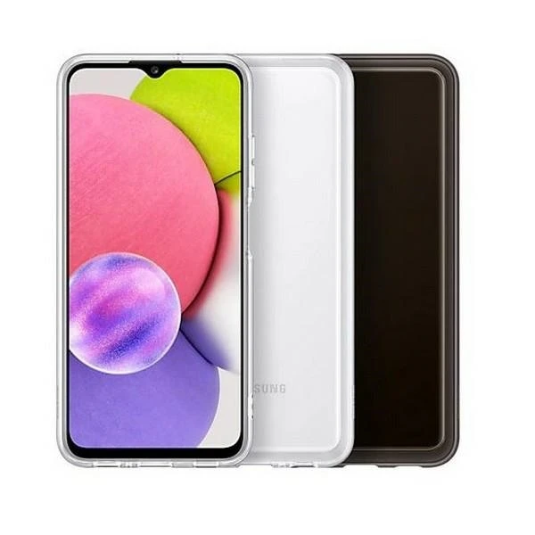 Apsauginis dėkliukas Samsung Galaxy A03s Soft Clear Cover, Juodas