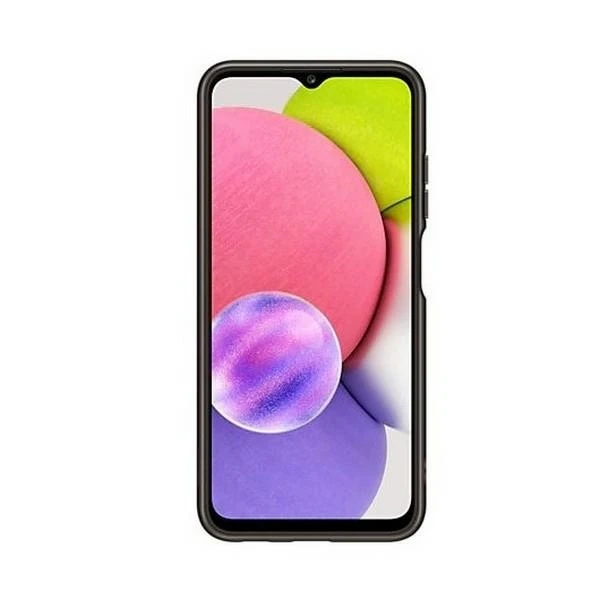 Apsauginis dėkliukas Samsung Galaxy A03s Soft Clear Cover, Juodas