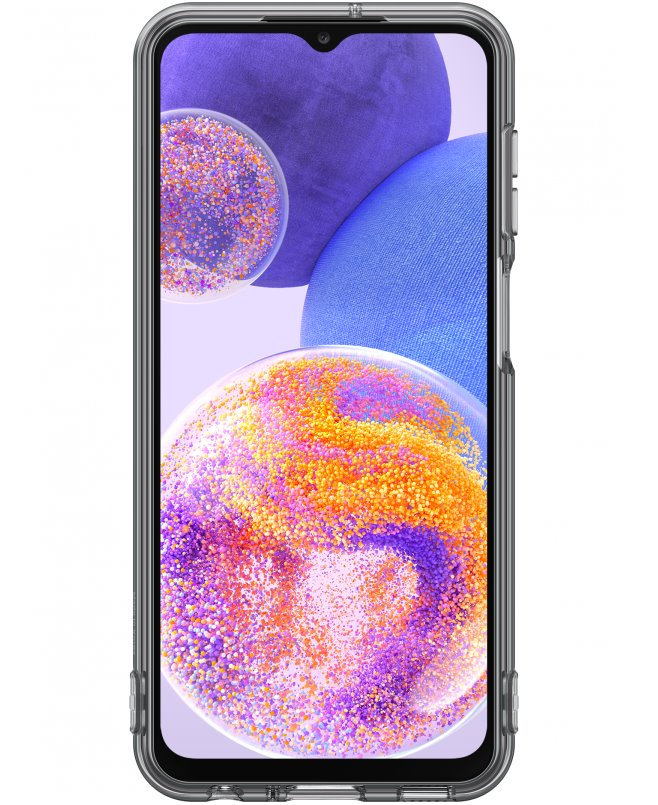 Dėklas Samsung Galaxy A23 5G Soft Clear Cover Juodas
