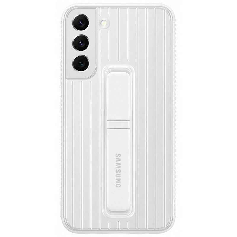 RS906CWE apsauginis stovimas dangtelis, skirtas Samsung Galaxy S22 Plus, Baltas (Baltas)