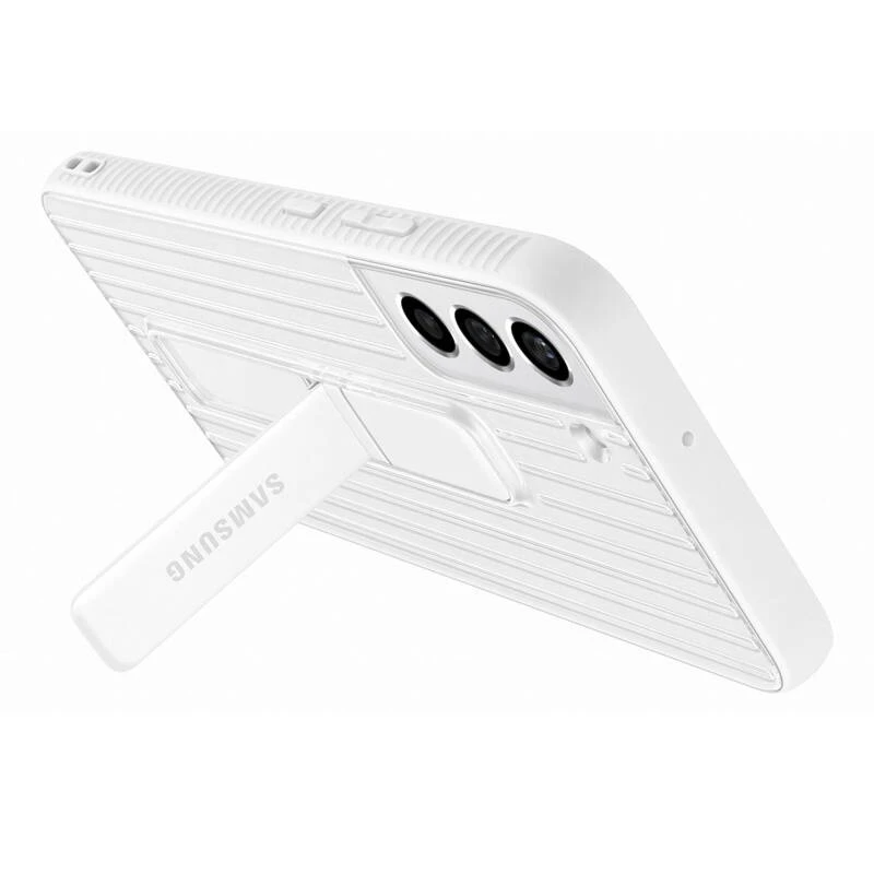 RS906CWE apsauginis stovimas dangtelis, skirtas Samsung Galaxy S22 Plus, Baltas (Baltas)