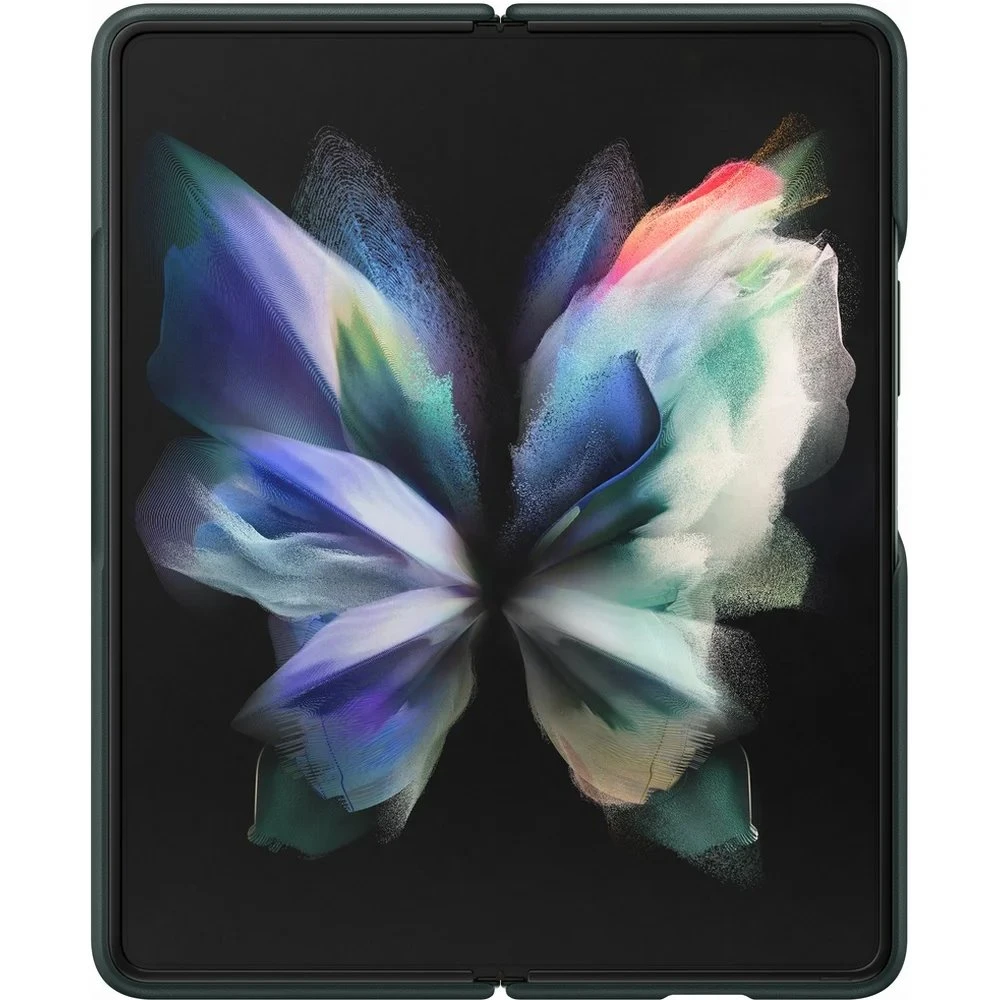 Dėklas VF926LGE odinis dangtelis, skirtas Samsung Galaxy Fold 3 (žalias)