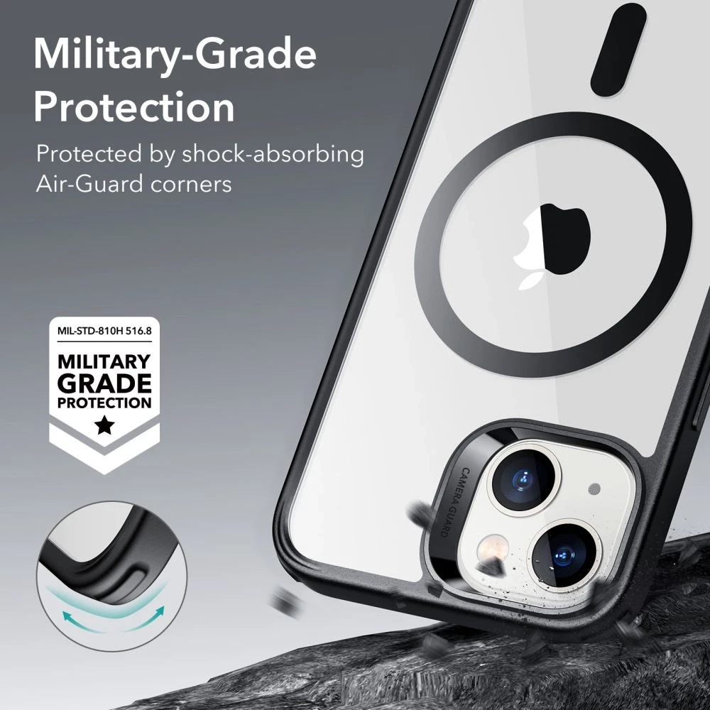 Dėklas ESR Classic Hybrid iPhone 14 Plus, Clear Juodas