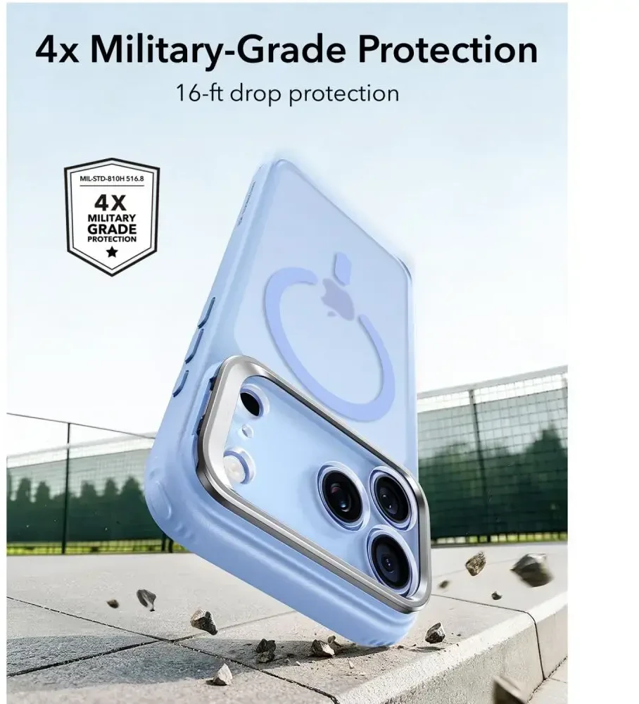 Dėklas Esr Classic Hybrid Kickstand Magsafe iPhone 17 Pro Max / 18 Pro Max frosted light mėlynas