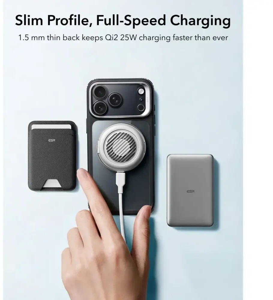 Dėklas Esr Classic Hybrid Kickstand Magsafe iPhone 17 Pro / 18 Pro permatomas/juodas