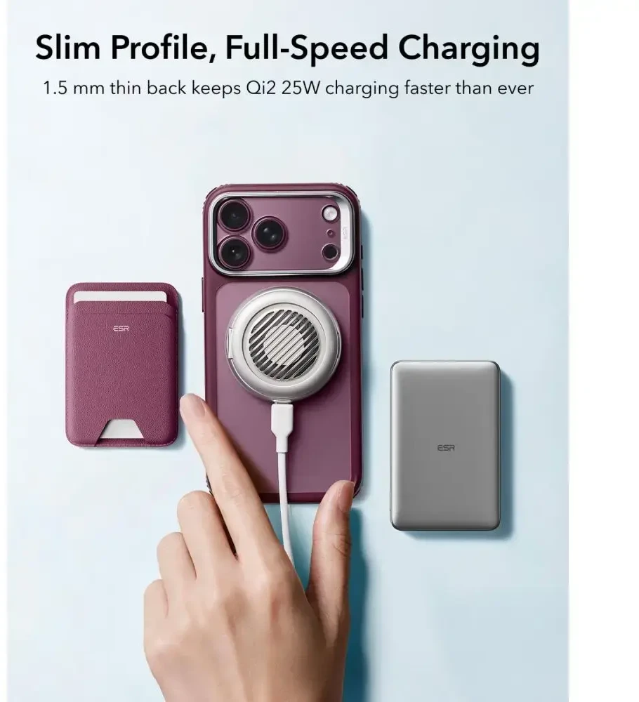 Dėklas Esr Classic Hybrid Kickstand Magsafe iPhone 17 Pro Max / 18 Pro Max frosted deep burgundy