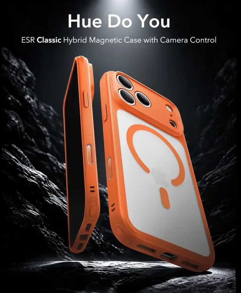 Dėklas ESR CLASSIC HYBRID MAGSAFE IPHONE 17 PRO / 18 PRO FROSTED Oranžinis