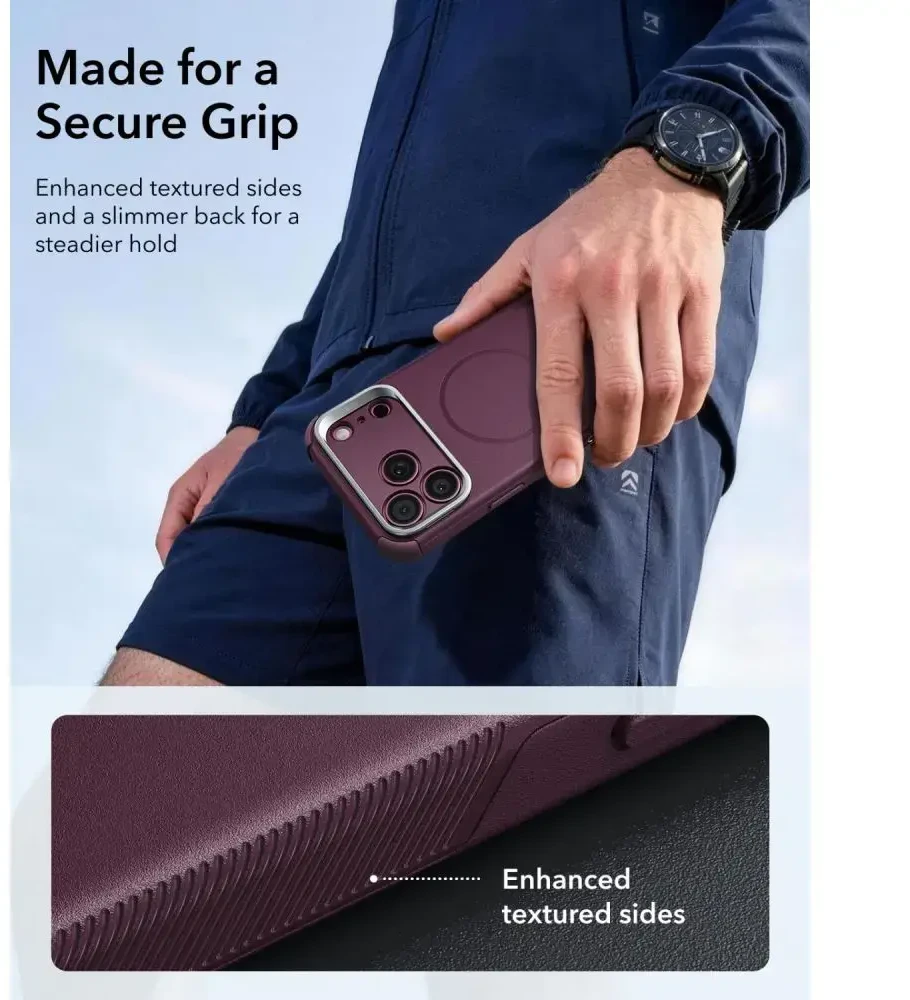 Dėklas Esr Cyber Tough Kickstand Magsafe iPhone 17 Pro Max / 18 Pro Max Deep burgundy
