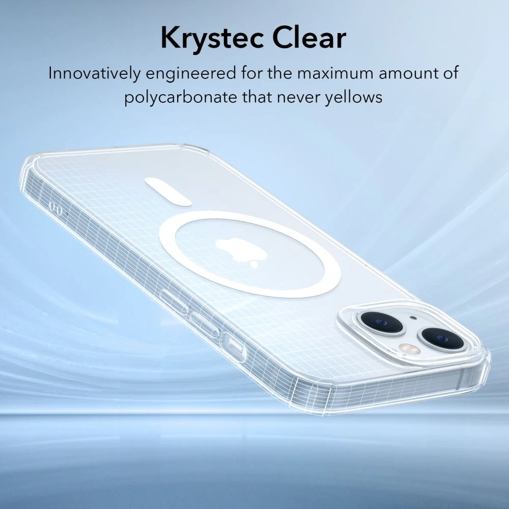 Amio Dėklas ESR Krystec Clear, skirtas iPhone 14 Plus, Magsafe (skaidrus)